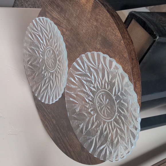 Vintage Mikasa crystal plates - Picture 3 of 11